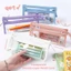 Túi đựng bút TUYỆT VỜI, Bút chì PVC hai lớp, Túi đựng văn phòng phẩm trong suốt chống nước dung tích lớn đa chức năng dành cho học sinh