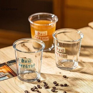 GCDHome Miệng Rộng Cốc Thủy Tinh Sữa Cà Phê Trong Suốt Latte Espresso Trà Lạnh Bữa Sáng HOT