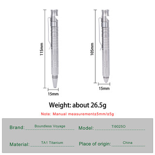 Bút Đa Chức Năng Titan 3-in-1: Còi Báo Động và Công Cụ Sinh Tồn