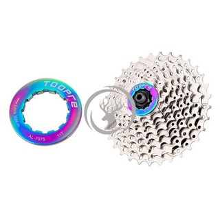 Bánh đà khóa bao leo núi xe đạp đường bộ 11T đỏ, đĩa răng bền chắc