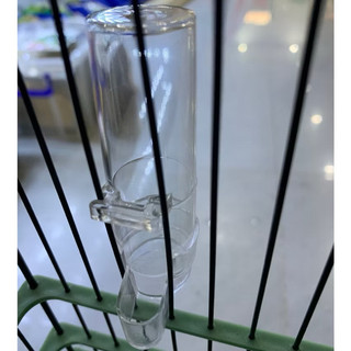 Cóng uống nước (cóng hình tròn) cho chim Vành Khuyên, Hút mật chất liệu mica cao cấp phụ kiện lồng chim MK