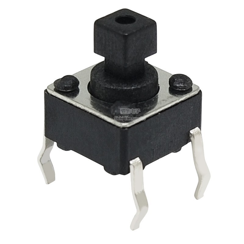 ((10 Cái) 6 * 6 * 7.3MM Công Tắc Tact Đầu Vuông Cắm Thẳng / Miếng Dán 6 * 6 * 7.3 Nút Nhấn Công Tắc Micro Switch