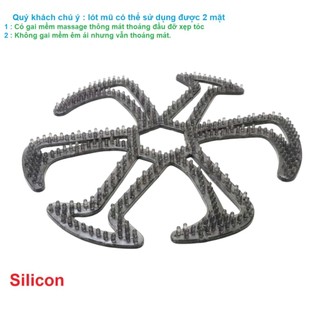 【MOTEX】Lót mũ nón bảo hiểm Silicon Massage chống nóng, chống xẹp tóc, thông thoáng làm mát, chăm sóc bảo vệ da đầu