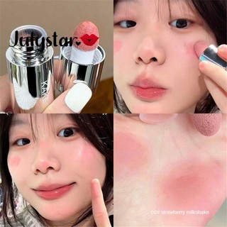 [COD] Phấn má hồng dạng lỏng BKAKE Velvet Blush siêu mịn, phấn má hồng Real Makeup Blush Face Cheek Rouge Liquid Blush Cream Cosmetics Products Smooth Pink Face Raremakeup Beauty ღ Pink Girl Bling Makeup Look