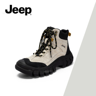 Giày bốt cao cấp dành cho nữ JEEP mới - Xuân Thu, Thân thiện với trẻ trung, Đi bộ đường dài ngoài trời, Chống trượt, Đế dày, Lấy cảm hứng Martin, Hỗ trợ mắt cá chân, Bền bỉ