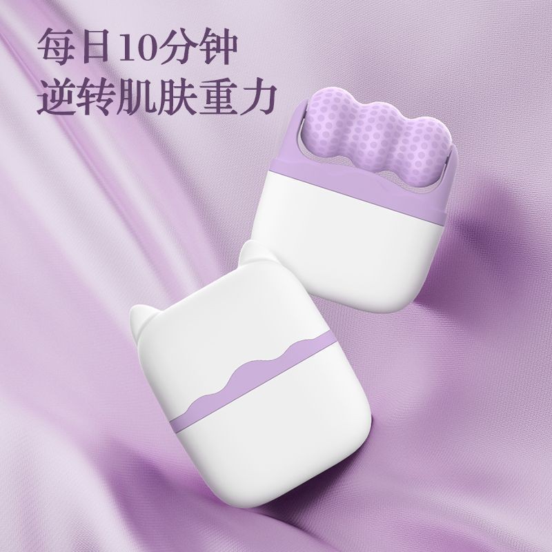 Dụng cụ nén lạnh Con lăn hai đầu Con lăn nén đá hai trong một Dụng cụ Massage làm mát phù nề Máy mát xa đa chức năng AX di động