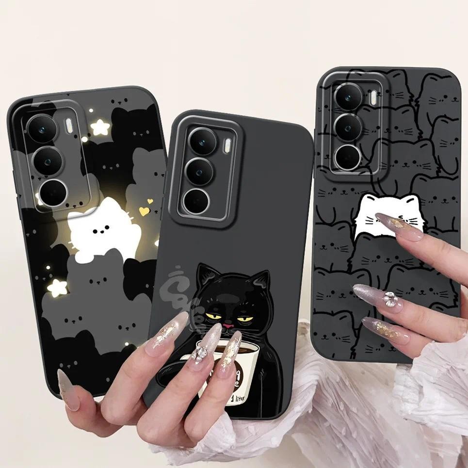 Dành Cho Realme C71 C 71 RMX5303 RealmeC71 4G Ốp lưng Mềm Mờ Silicon Ốp Lưng Hoạt Hình Mèo Phong Cảnh Thẩm Mỹ Họa Tiết Coque