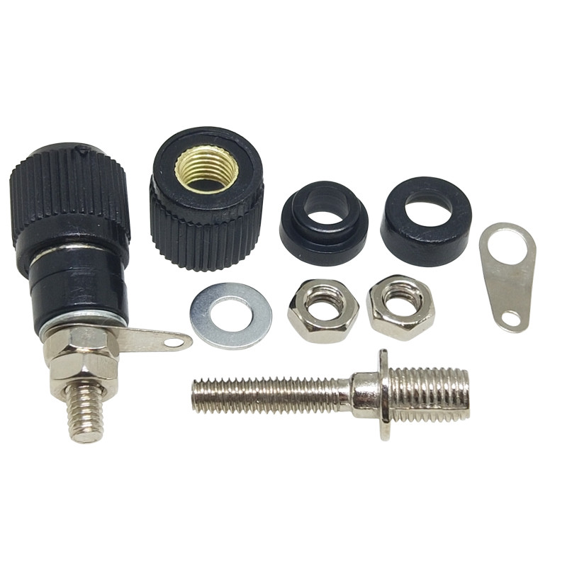 ((10 Cái) JS-910B Khối Thiết Bị Đầu Cuối Khối Thiết Bị Đầu Cuối Khối 4 Mm Chuối Đầu Ổ Cắm Kiểm Tra Ổ Cắm Đỏ Đen