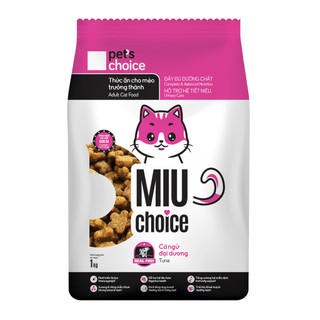 COMBO 2, 3, 4, 5 Gói Hạt Miu Choice Túi 1kg Vị Cá Ngừ - Hạt Cho Mèo Mọi Độ Tuổi - Thức Ăn Cho Mèo Pet Hub