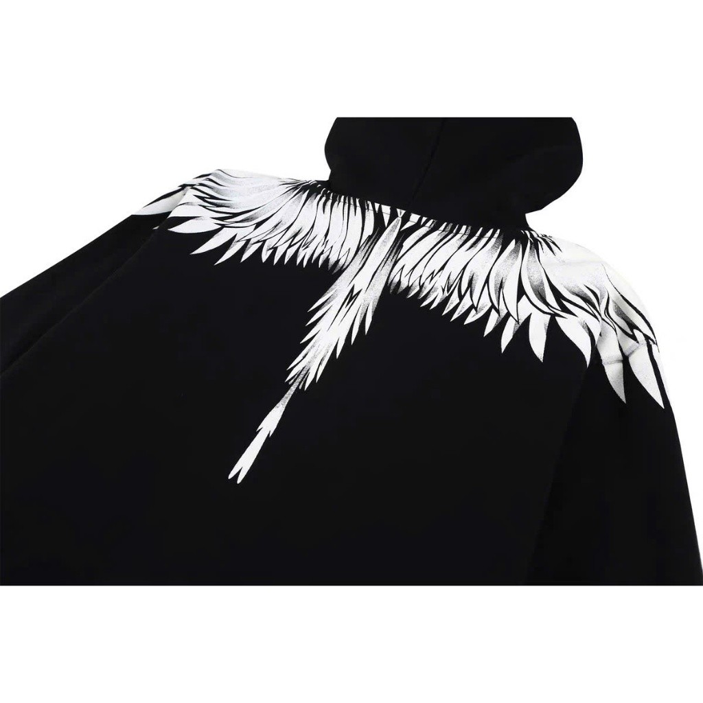 Áo Hoodie Đại Bàng Burlon Cánh Trắng Răng Cưa KCloset Áo Nỉ Dày Dặn Dáng Rộng Nam Nữ NA945