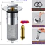 Nút chặn thoát nước bồn rửa mặt Lõi Đồng 2in1 - Có Bộ Lọc Rác Ngăn Tắc, Thoát Nước Nhanh, Lắp Đặt Dễ Dàng