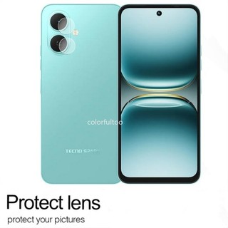 Tecno Spark Go 2 2025 Phim Bảo Vệ Camera Cho Tecno Spark Go 2 GO2 SparkGo2 3D Cong HD Full Cover Camera Kính Cường Lực Bảo Vệ Màn Hình Mặt Sau Ống Kính Phim