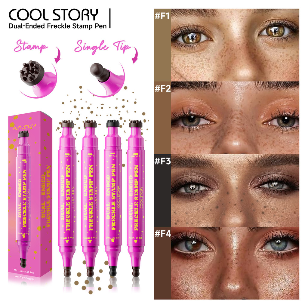 COOLSTORY Tàn Nhang Bút Đầu Bầu 3N1 Hai Đầu Cói Điểm Bút Mô Phỏng Tự Nhiên Mồ Hôi Chống Thấm Nước