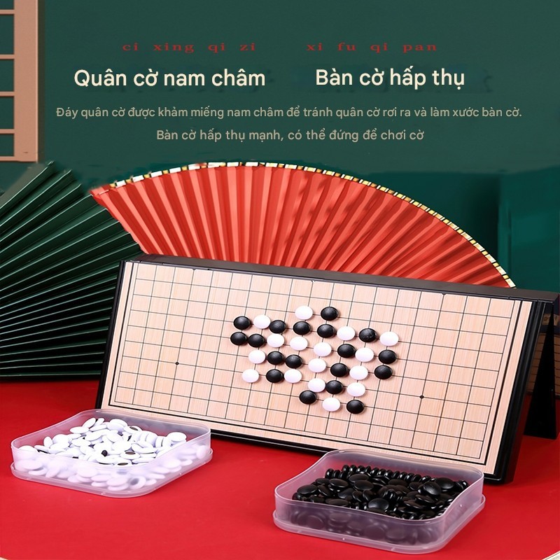 Bộ cờ vây nam châm cao cấp, kiêm cờ ca-rô chính hãng-SIMUN | Shopee ...