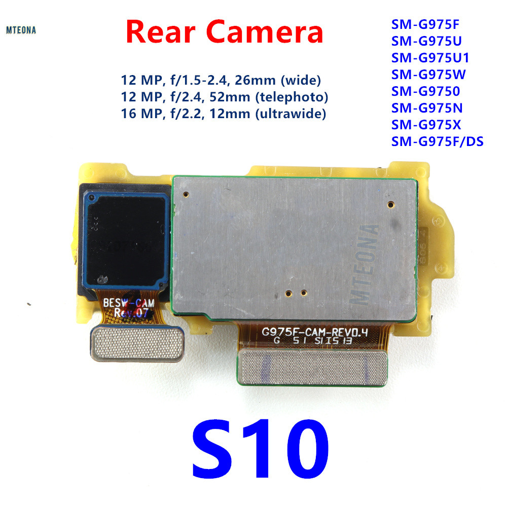 Camera Sau Cho Samsung Galaxy S10 Plus s10 + SM-G973 G975 Điện Thoại Rộng Chính Siêu Rộng Camera Module