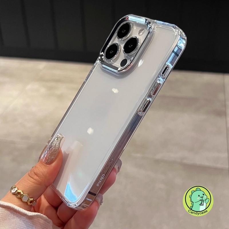 Vỏ bảo vệ Camera cho Samsung Galaxy S25 Edge S24 S23 S22 S21 S20 FE S10 Note 20 Ultra 10 Plus + 5G 4G Vỏ sang trọng Khung mạ đơn giản dễ thương Vỏ điện thoại mềm
