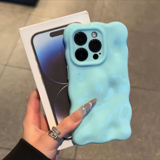 Ốp Điện Thoại Sang Trọng Wave Cloud Cho iPhone16 15 14 13 12 11 Pro Max Chống Sốc Bảo Vệ Camera Chống Rơi Ốp Lưng Mềm