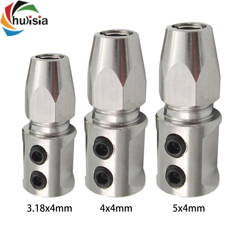chulisia Kim Loại Collet Khớp Nối Trục Động Cơ Locker Trục 4mm Khớp Nối Linh Hoạt Cho RC Jet Thuyền Phụ Kiện Dự Phòng