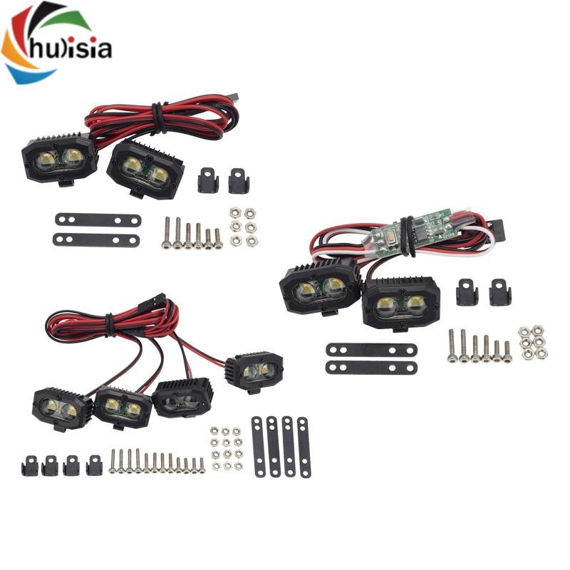 chulisia RC Thay Thế Cản Đèn LED Đèn Pha RC Cho: 8 DIY Accs DIY Sửa Đổi Xe Ô Tô Xe Bánh Xích