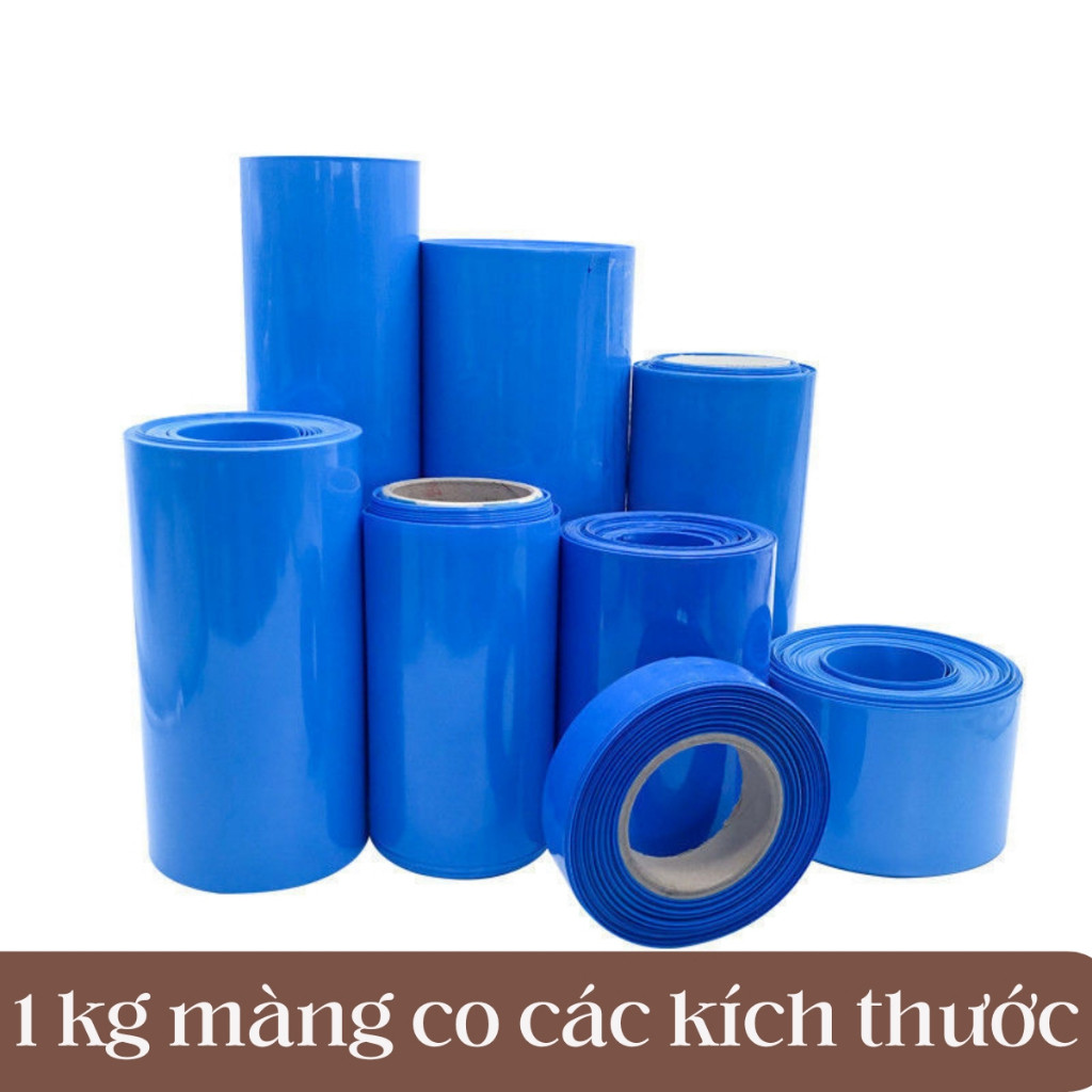 1KG màng co nhiệt PVC bọc pin các kích thước | Shopee Việt Nam