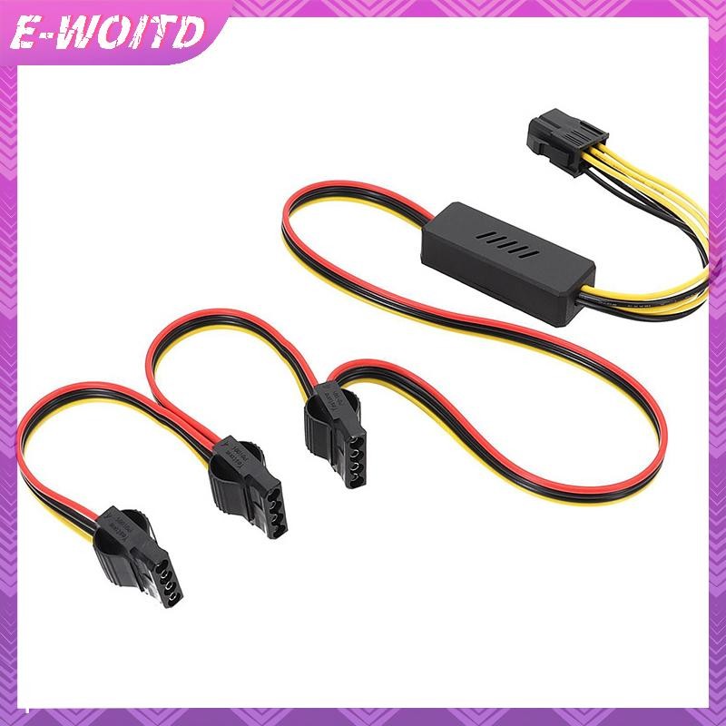 E-WOITD 8PIN / 6PIN Sang Sata Bộ Chuyển Đổi Nguồn Cứng Cáp Kết Nối 12V Đến 4Pin Molex HDD Dây Cấp Nguồn Điện E-WOITD