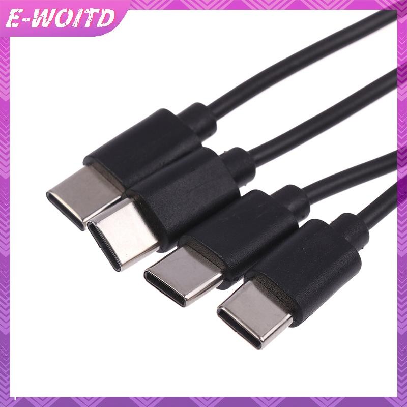 E-woitd 20CM Cáp Sạc USB C 4 Trong 1 4 Cổng USB Bộ Chia Cáp Sạc Loại C Kết Nối Cho Điện Thoại Di Động Điện Thoại Thông Minh Máy Tính Bảng HNVN