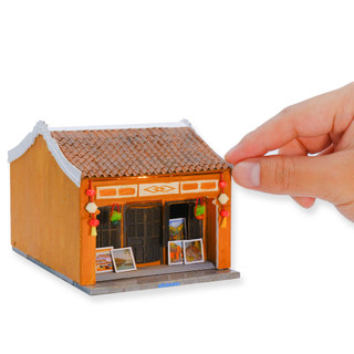Mô hình gỗ tự lắp ráp DIY- Thế Giới Tí Hon -HỘI AN- HIỆU TRANH- HA164-07 (Sản phẩm chưa kèm keo)