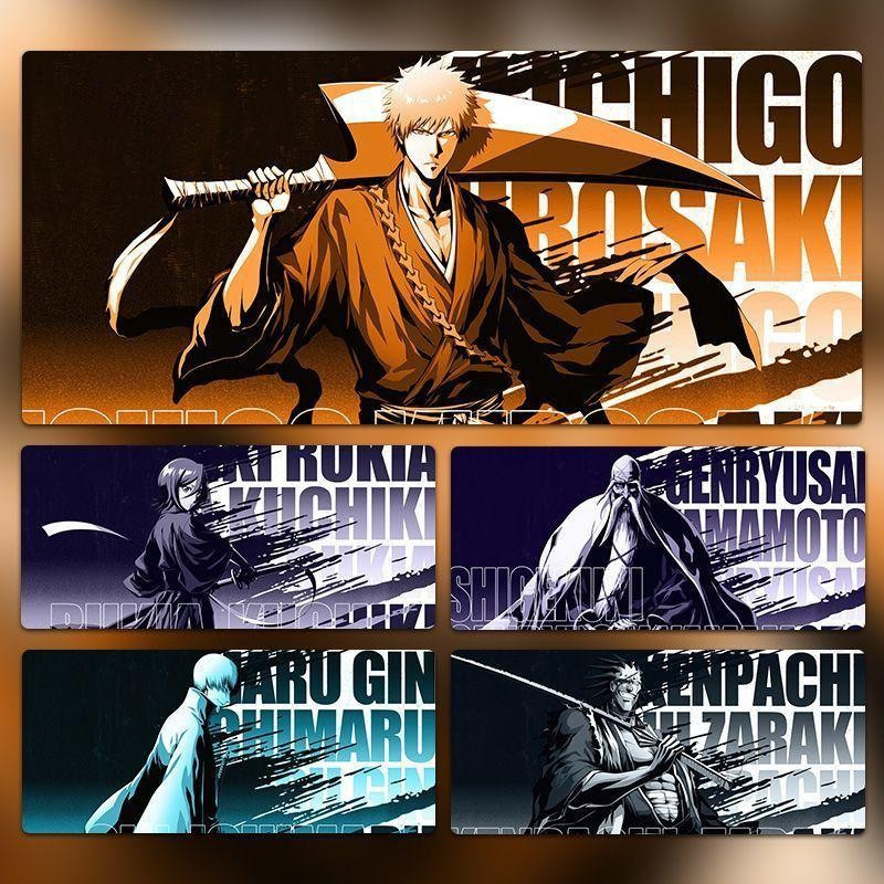 Miếng lót chuột Ichigo BLEACH | Thảm để bàn đế cao su chống trượt | Kích thước mở rộng cho game thủ Anime