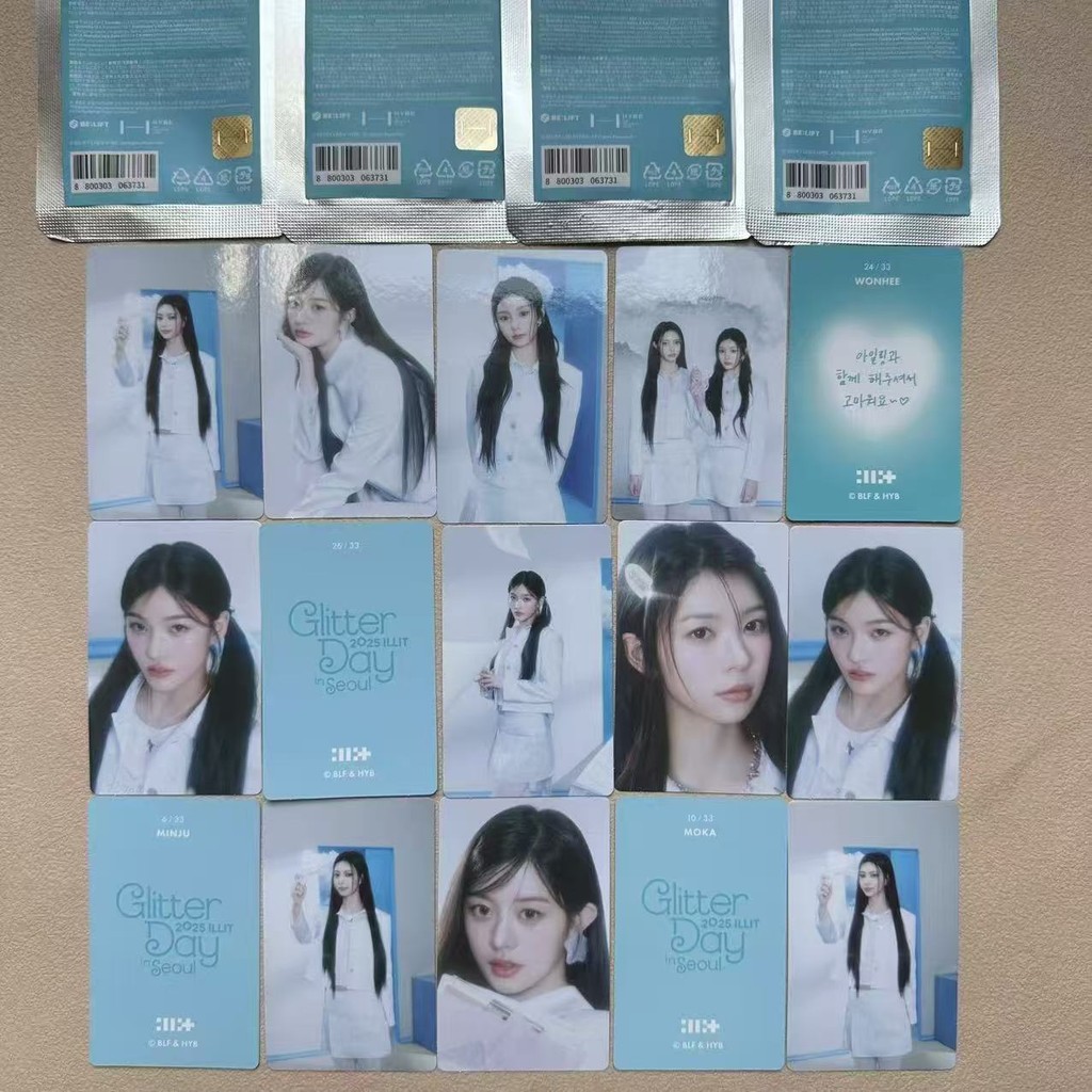 Illit 2025 ILLIT GLIT NGÀY TRONG SEOUL Photocard Thẻ giao dịch ngẫu nhiên