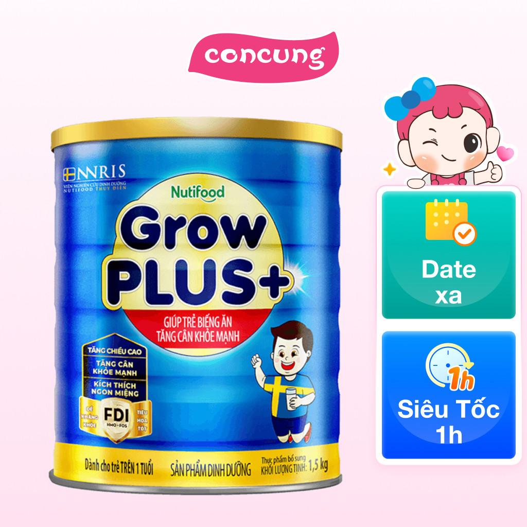 Hình ảnh thực tế Sữa GrowPLUS+ Xanh 1.5kg 1+ tuổi chính hãng trên Shopee