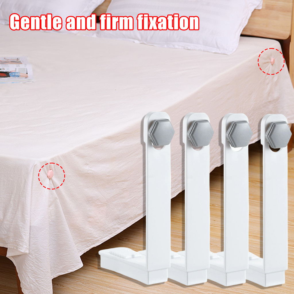 Kẹp tấm nệm chống trượt 4 cái / bộ - Dây buộc chăn ga gối vô hình có tay cầm không dấu vết, Giá đỡ nhựa ABS cho tấm trang bị / Vỏ chăn bông, 3 màu tùy chọn