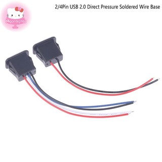 Moonlights USB 2.0 Nữ Jack Cắm Điện USB2.0 Cổng Sạc Cổng Kết Nối Có Cáp USB Ổ Cắm Sạc EN