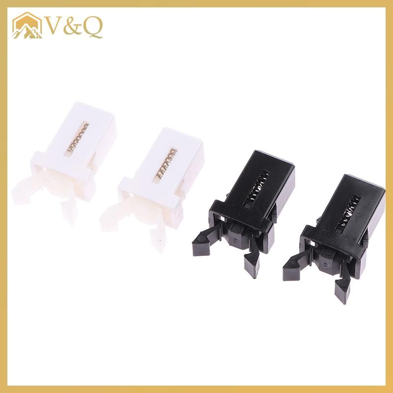 Littleloves1 10 Chiếc Thùng Rác Có Thể Nhựa Khóa Tự Khóa Thay Thế Bắt Tương Thích Nắp Cảm Ứng Bin Chốt Đen Trắng Sửa Chữa Kẹp EN