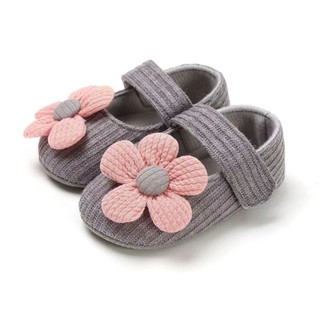 FILL Giày Cotton Cho Bé, Giày Công Chúa Nơ Hoa, Mềm Mại Chống Trơn Trượt Trẻ Sơ Sinh Prewalkers 0-18M