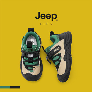 JEEP Bé Gái Lót Lông Cừu Hai Giày Cotton Mùa Đông Nhẹ Đế Mềm Thấp Bé Trai 2025 Phong Cách Mới Giày Thể Thao Trẻ Em Thể Thao Chống Trơn Trượt Nhẹ Chống Mài Mòn