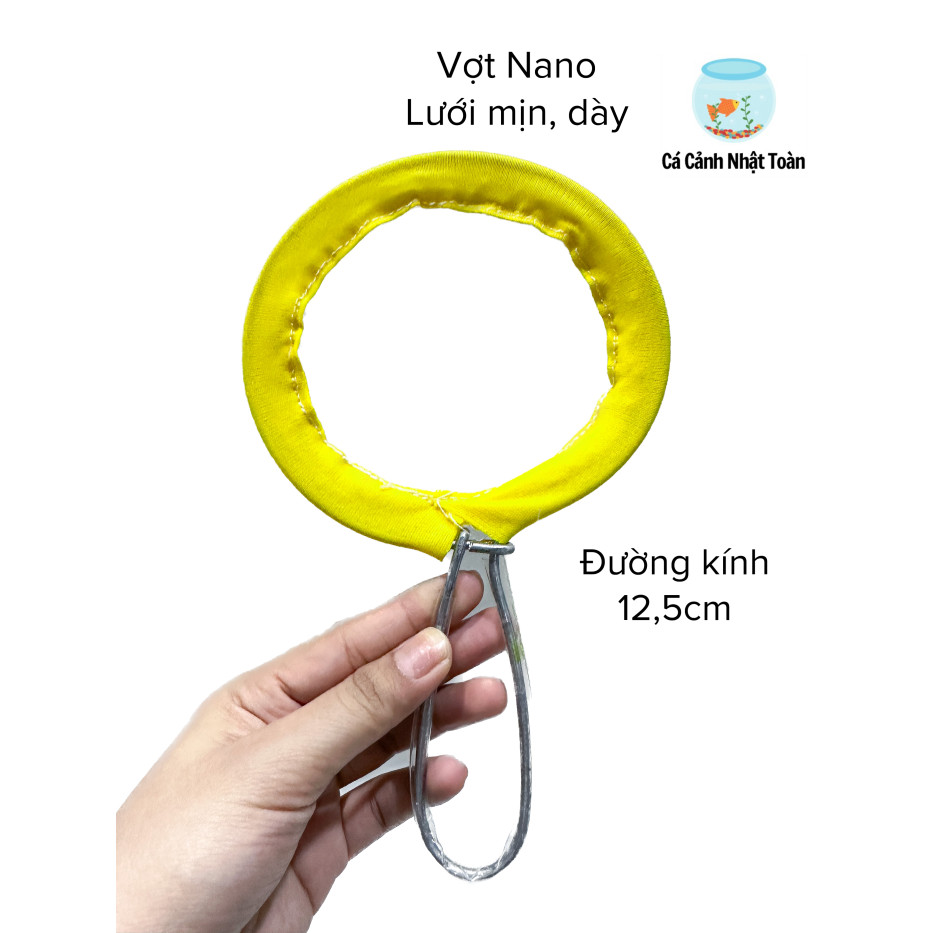VỢT NANO SIÊU MỊN VỚT ARTEMIA BOBO ĐƯỜNG KÍNH 12CM