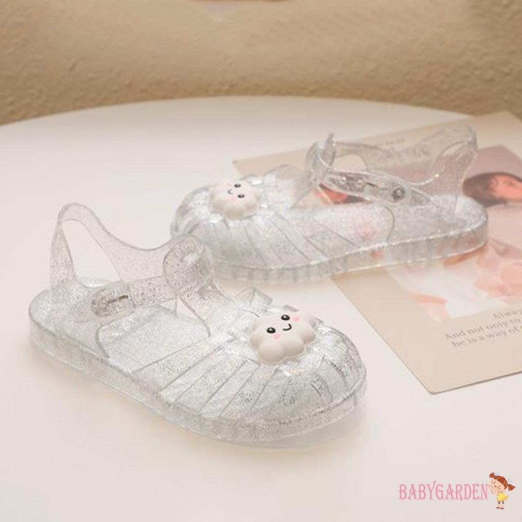 Baga-kids Bé Gái Thạch Sandal / Đế Mềm Cho Bé Ngón Chân Rỗng Đi Biển Mùa Hè Giày Công Chúa Flat