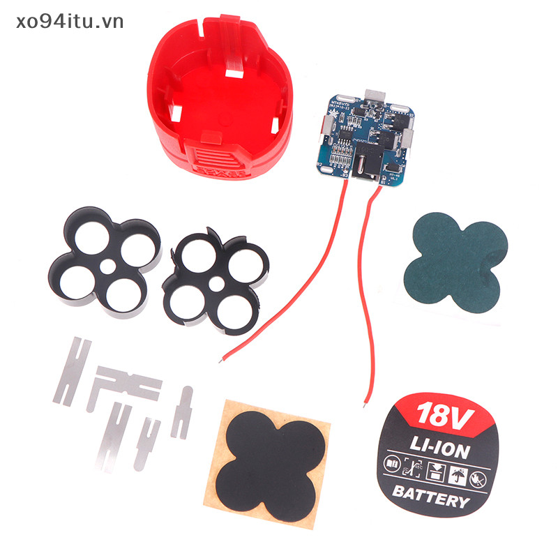 XOITU 1 Bộ Dụng Cụ Điện 12V / 16.8V / 18V 18650 Hộp Lithium Gói Mạch Trường Hợp Máy Khoan Tay Điện Li-ion Bảng Bảo Vệ VN