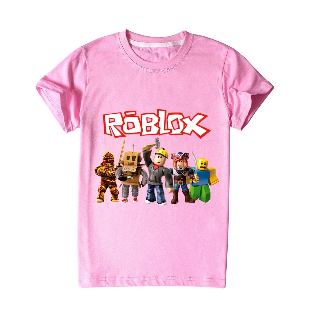 Áo thun ngắn tay Roblox hoạt hình trẻ em 2024 - In hình nhân vật siêu anh hùng cho bé trai
