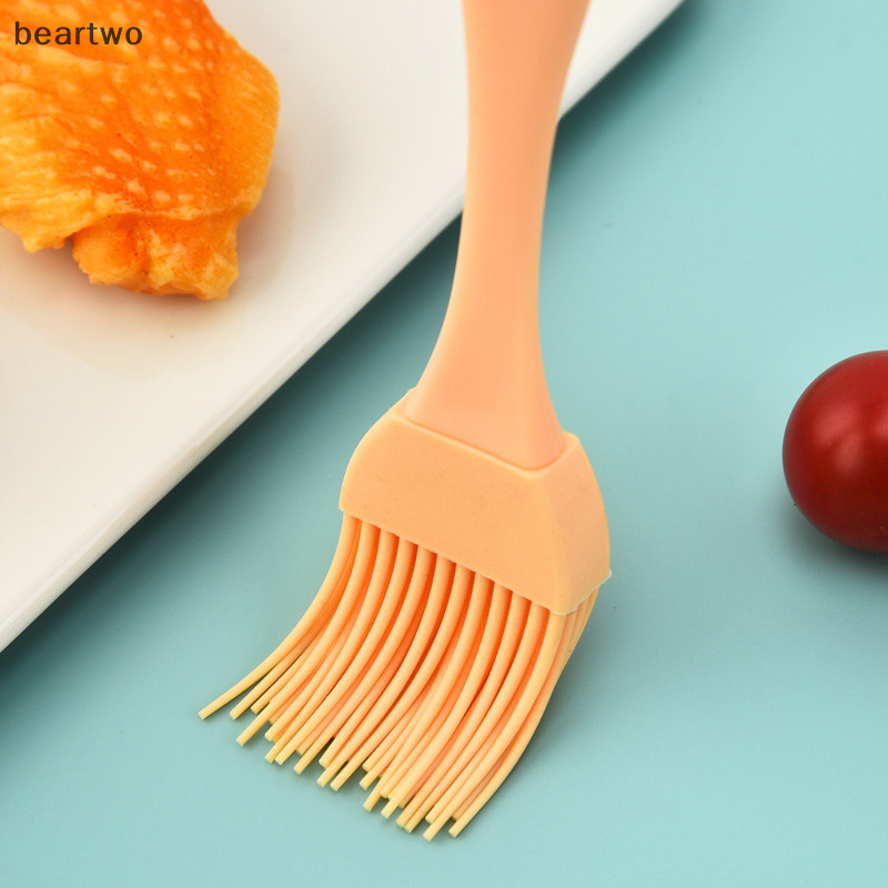 < Beartwo > Bàn Chải Dầu Silicon Thịt Nướng Basg Bàn Chải Gia Vị Nước Sốt Bánh Mì Bơ Trứng Chịu Nhiệt Nhà Bếp Nướng Dụng Cụ Nấu Ăn Đẹp