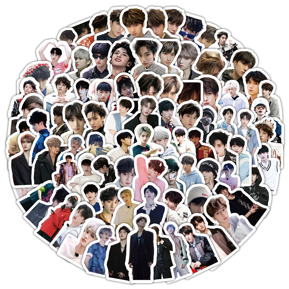 TFBOYS Karry Wang Junkai TF Family 3 4 thế hệ Ma JiaQi Zhu Zhixin Zhang ZhenYuan Idols Ảnh Dán Yan Haoxiang Ding Chengxin Hành Lý Chống Nước Laptop Dán Nhanh YM