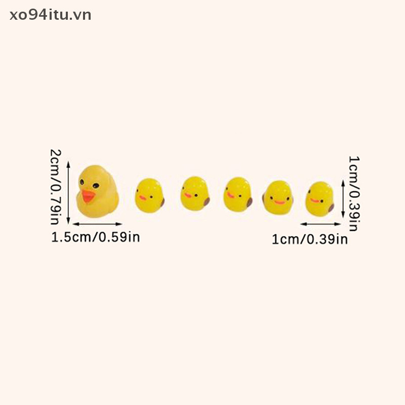 XOITU 5 Con Vịt Dễ Thương Trang Trí Nội Thất Ô Tô Gương Chiếu Hậu Tự Động Bảng Điều Khiển Đồ Trang Trí Dành Cho Người Phụ Nữ Quà Tặng Phụ Kiện Ô Tô VN