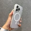 Mới Bốn góc chống rơi mờ hoàn thiện Ốp điện thoại từ tính cho iPhone 15 14 13 12 11 Pro Max 15 Plus Ống kính có thể tháo rời Bảo vệ Vỏ cứng chống sốc toàn diện