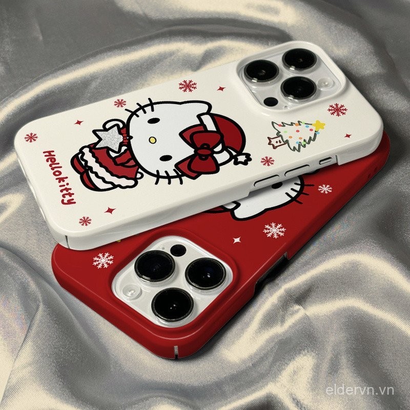Ốp Điện thoại mèo Kitty dùng cho IPhone 7 8 plus 11 12 PRO 13 14 15 ProMax XR XR XSMAX SE 15 14 PLUS bạn gái QYJS đáng yêu bọc toàn bộ philin MH7A