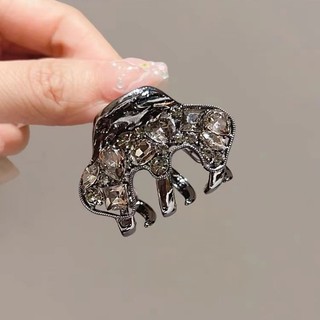 MAUROPOLI [Sẵn Sàng] Bí Ngô Cao Cấp Kích Thước Nhỏ Kẹp Tóc Đầu Lưng Nữ Kẹp Cá Mập Đuôi Ngựa Bóng