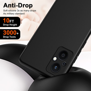 Dành Cho OPPO Reno 7Z 5G Reno 8Z 5G Ốp Lưng Silicon Lỏng Nâng Cấp Có Cạnh Vuông Bảo Vệ Camera Mềm Chống Trầy Xước Lớp Lót Microfiber Chống Sốc Mỏng Vỏ