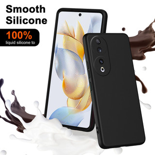 Dành Cho Honor 90 5G Ốp Lưng Silicon Lỏng Nâng Cấp Với Cạnh Vuông Bảo Vệ Camera Mềm Chống Trầy Xước Lớp Lót Microfiber Chống Sốc Mỏng Vỏ