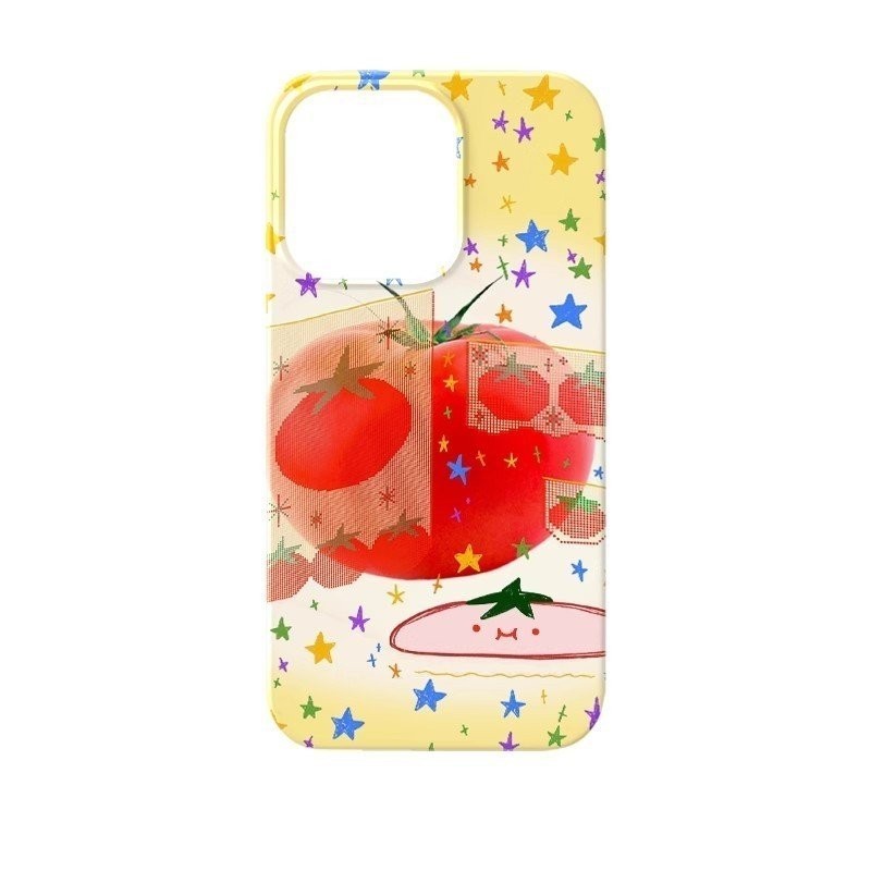 Thiên niên kỷ cà chua QYJS dùng cho IPhone 11 14 15 PLUS 12 PRO X XR XSMAX SE 7 8 plus 13 14 15 ProMax Vỏ Cứng mẫu thời thượng nhỏ chống rơi Ốp bảo vệ PRYC