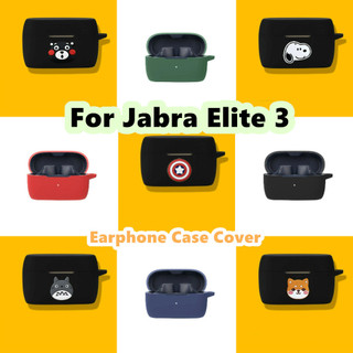 [imamura] Dành Cho Jabra Elite 3 Vỏ Silicon Mềm Màu Trơn Hợp Thời Trang Vỏ Hoạt Hình