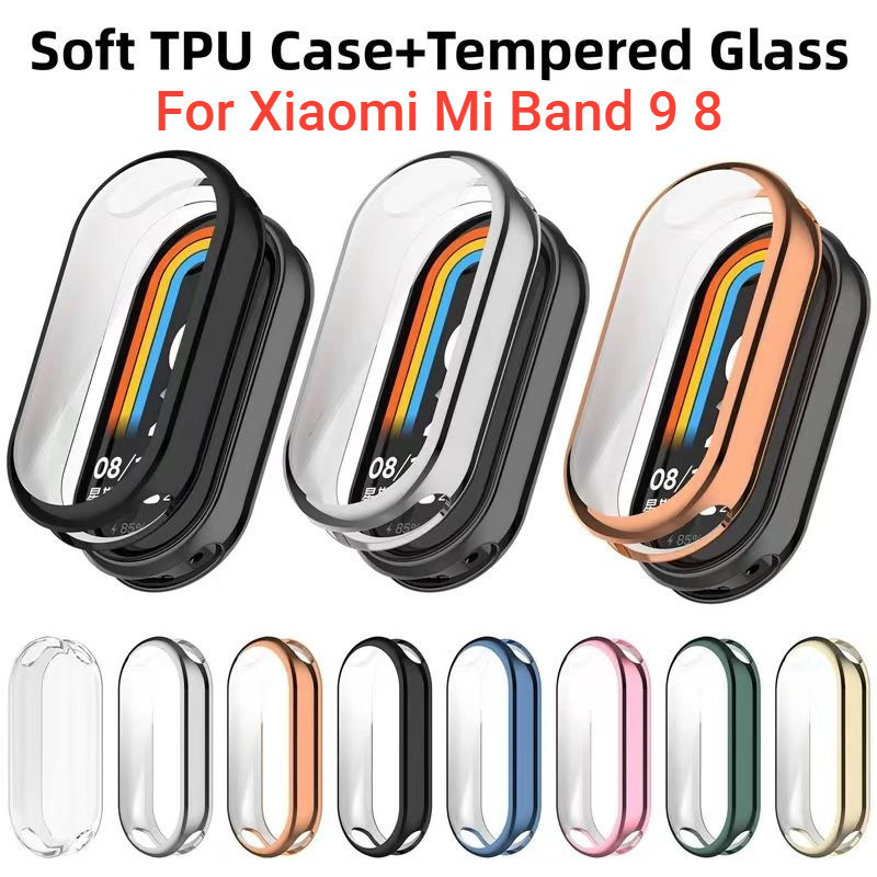 Ốp Bảo Vệ Mềm Cho Xiaomi Mi Band 10 9 8 NFC Bảo Vệ Màn Hình TPU Với Điều Khiển Cảm Ứng Nhạy Cảm Miband 8 9 Màn Hình Phụ Kiện Phim